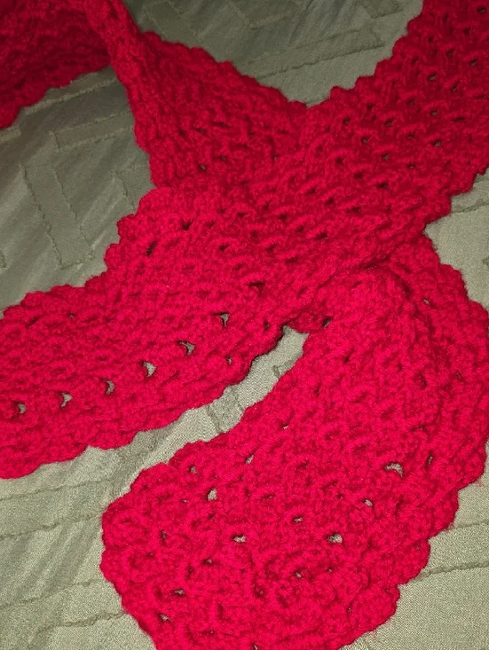 Bright Red Knit Beanie and Scarf Set - Women's Winter Accessories - Picture 5 of 7